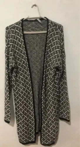 Cardigan Feminino com Estampa Geométrica