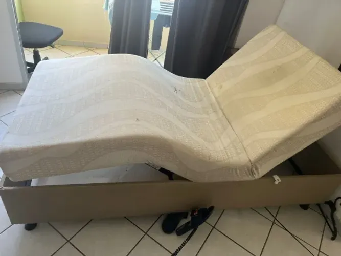 Cama de Solteiro Articulada Pilati Centauro + Par de Grade + Colchão Pneumatico