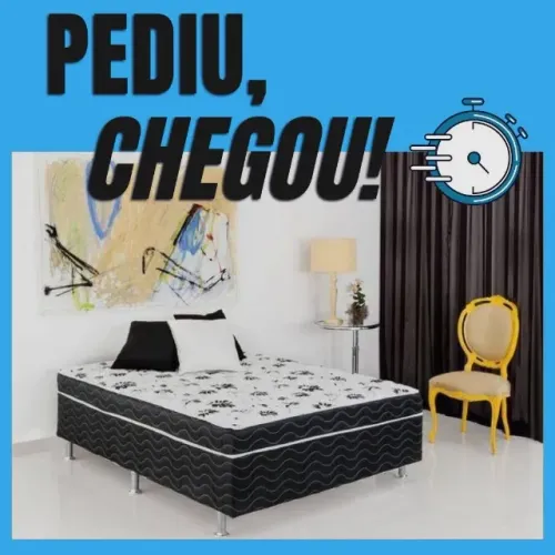 CAMA CASAL BOX - PRONTA ENTREGA - LACRADO