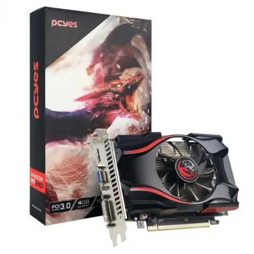 Placa de Vídeo 4gb Gpu Amd Radeon R7 240 Gddr5 128 Bit Pcyes *ENTREGA GRÁTIS*