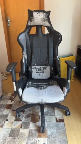 Cadeira Gamer Alpha Gamer - Estrutura Ótima, Reclina 180°, Braço 3D - Usada