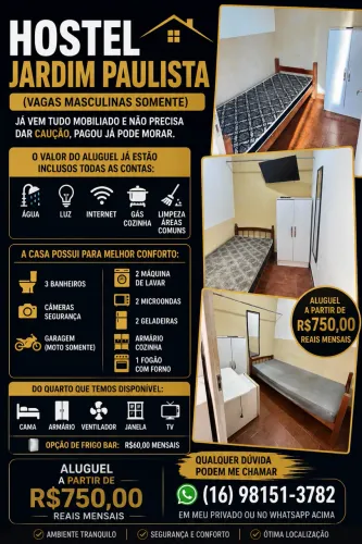 Alugo quarto vaga masculina