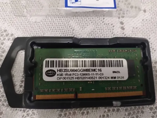 Memória RAM 4GB DDR3 (PC3 1,5V) 1600MHz para Notebook