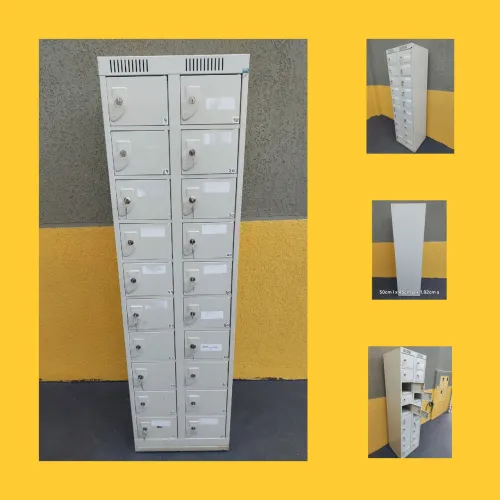 Armário aço nilko 20 portas