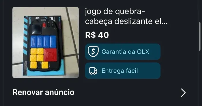 Lote produtos defeito jogo quebra a cabeça 