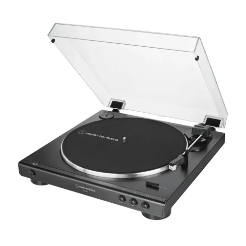 toca discos audio technica LP60X + slipmat de acrilico branco