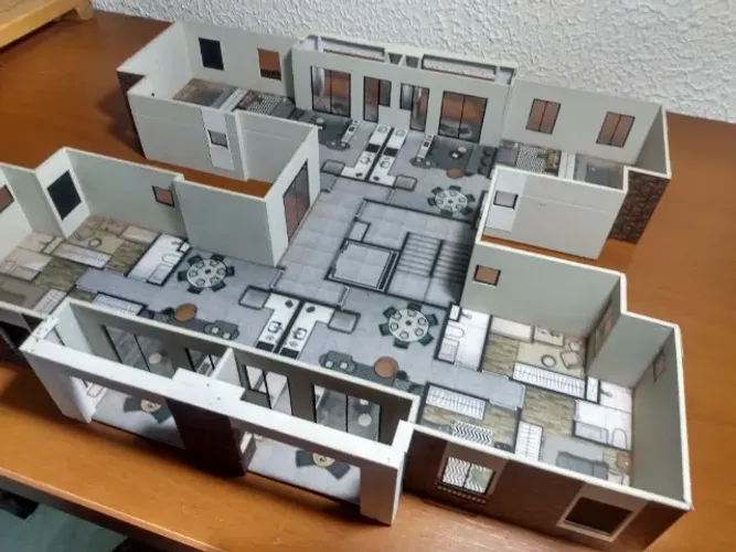 Miniatura Maquete Planta Humanizada