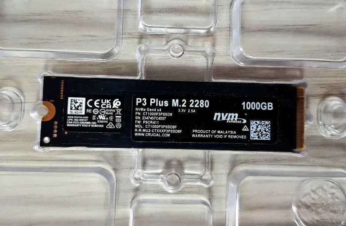 SSD M2 Crucial P3 Plus de 1 Tb Novo