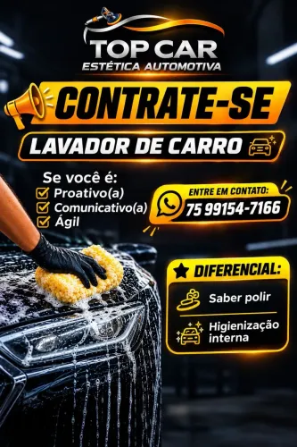 Vaga para lavador de carros
