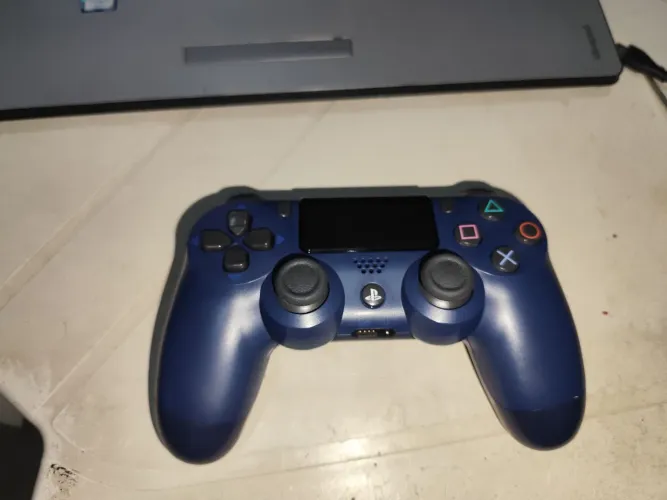 Controle original playstation 4 azul. Passo cartão