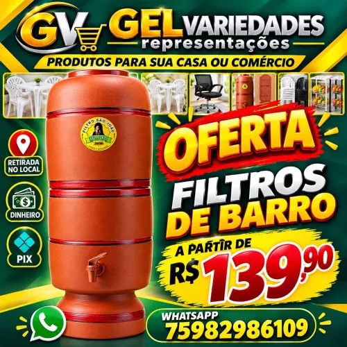 Filtros de barro em promoção - A partir de: