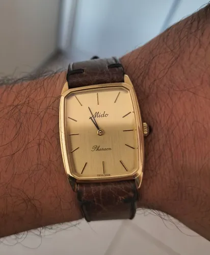 Relógio Mido Pharaon Vintage 1970 Corda Manual