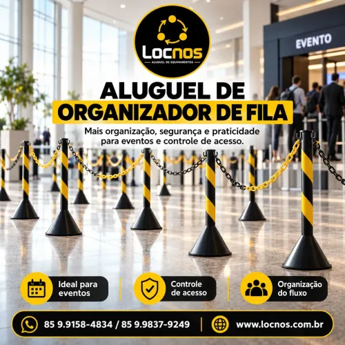 Aluguel de organizador de fila cone disciplinador