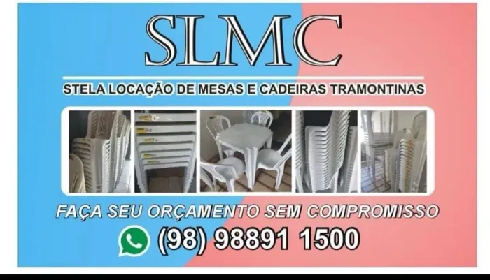 SLMC STELA LOCAÇÃO DE MESAS E CADEIRAS TRAMONTINAS NOVAS 