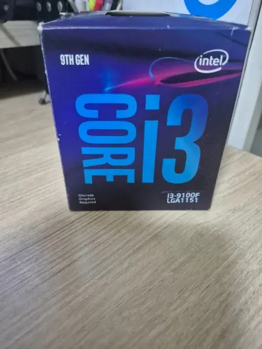 Processador e Cooler intel I3 9100F LGA 1151 9ª Geração
