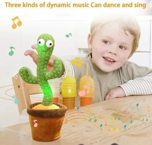 Cacto Bailarino Musical que Repete Falas - Sucesso de Vendas