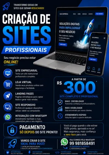 Criador de Sites Profissionais 