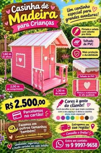 Casinha de Boneca para Crianças Meninos e Meninas