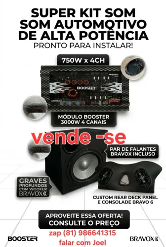 Vendo Som automotivo, em excelente estado.