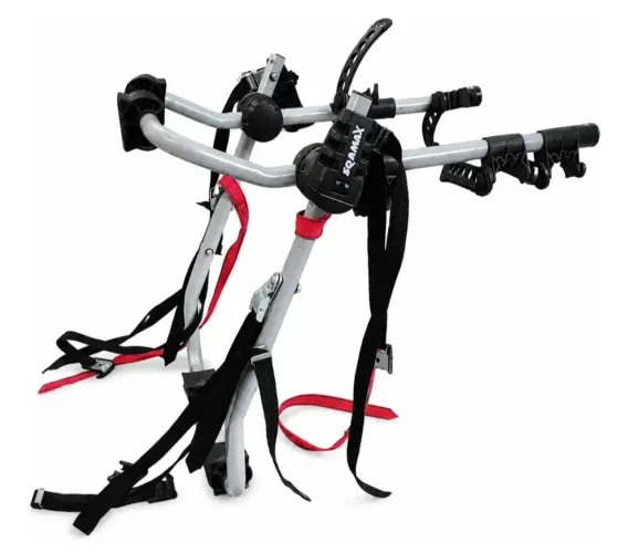 Suporte Transbike Porta Malas Para 3 Bicicletas E Qmax ZX Cinza