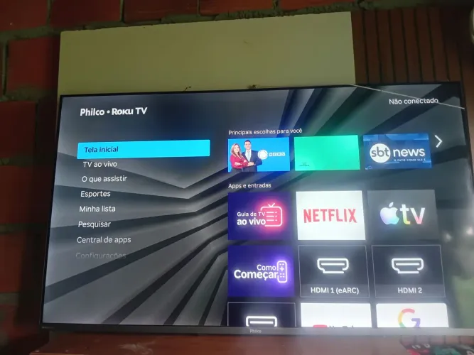 vendo uma televisão nova