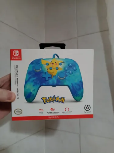Controle Pikachu Pokémon Nintendo switch Lacrado 