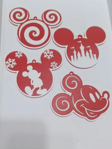Kit natal bolinhas Disney 4 unidades