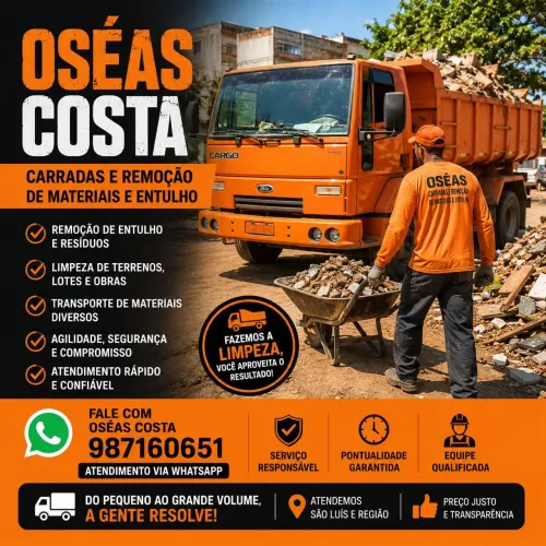 Oséas Carradas e Remoção de Materiais e Entulho | São Luís e Região
