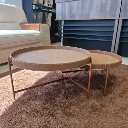 Mesa de Centro em couro