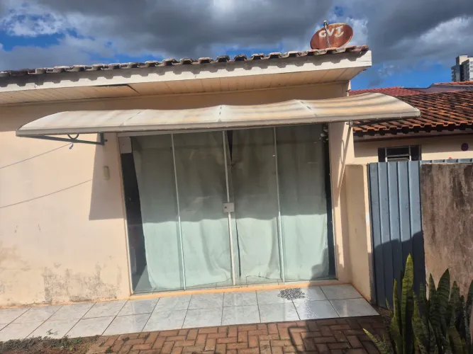 Toldo fixo de lona com estrutura metalica 3,18x1.50mt