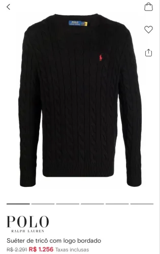 Suéter tricô Ralph Lauren original
