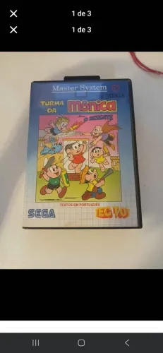 Jogo Master System III Turma da Mônica o resgate