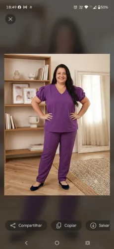 Pijama hospitalar plus size
