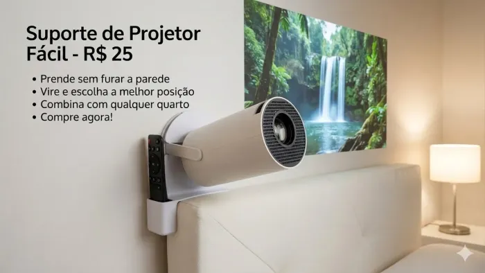 Suporte Projetor Para Cabeceira De Cama