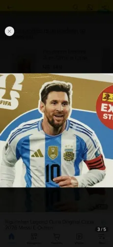 ? CARTA DOURADA DO MESSI À VENDA ?