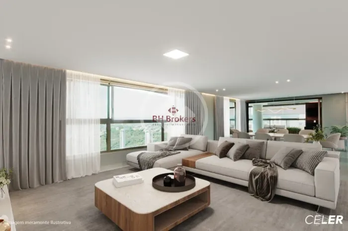 APARTAMENTO DE 4 QUARTOS Á VENDA NO BAIRRO VILA DA SERRA EM BELO HORIZONTE/MG codigo: 3415