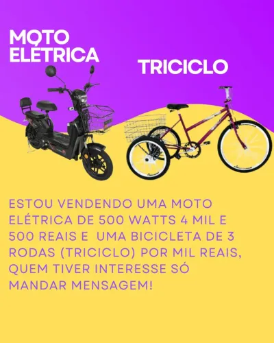Scooter ou bicicleta somente vista