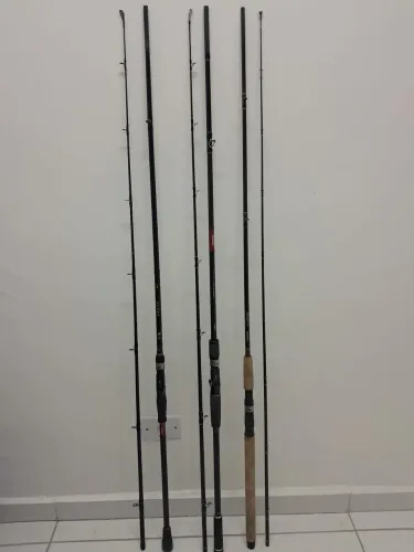 Vende-se tralhas de pesca td zero muito abaixo do valor de loja chama q da negócio ? ?