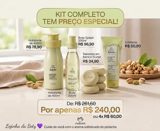 Kit Natura Pistache