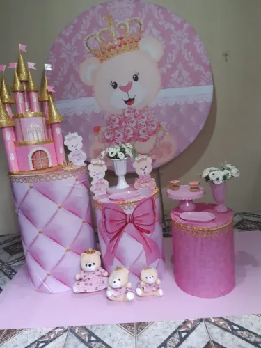 Vende-se Capas de Pegue e Monte Tema Urso Rosa
