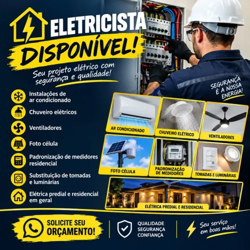 Eletricista disponível 
