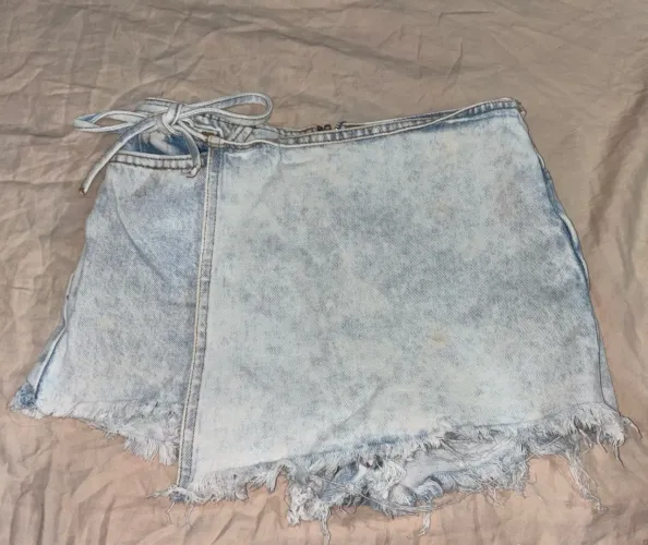 Short saia jeans