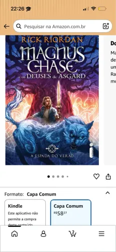 Livro Magnus chase universo de Percy Jackson usado em bom estado