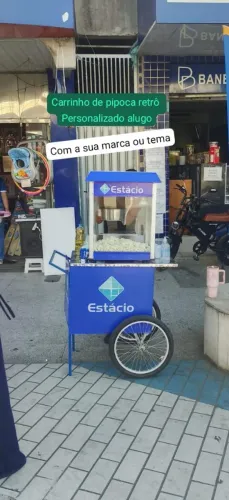 Carrinho de pipoca retrô prime