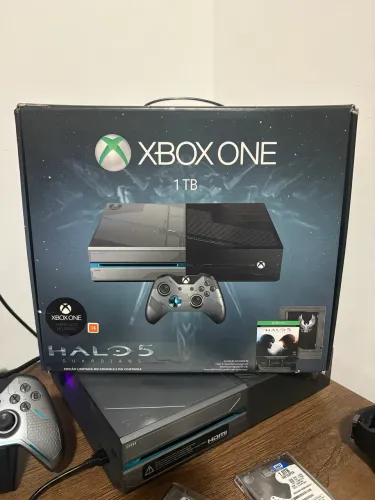 Xbox One edição Hallo 5 de colecionador, completo!