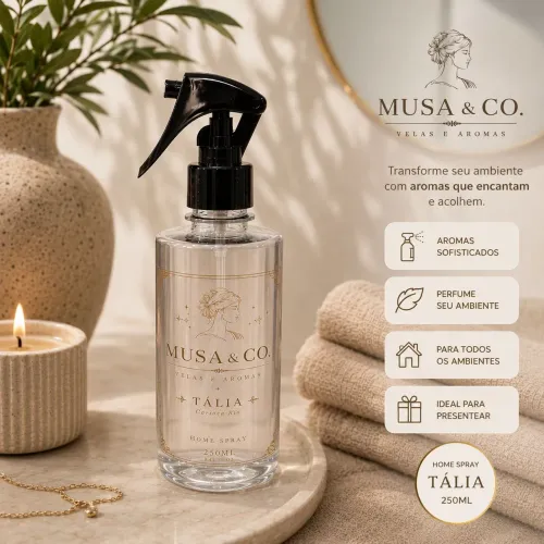Aromatizador de Ambiente 250ml - Cheirinho de Algodão | MUSA & CO.