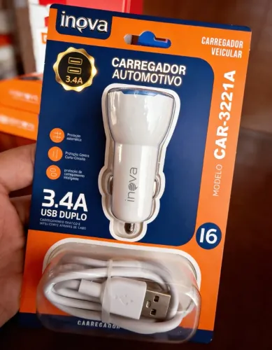  CARREGADOR DE CARRO INOVA ACENDEDOR  