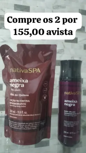 Combo NativaSpa Refil e body splash 