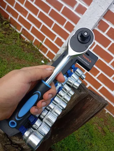 Kit de soquetes e catraca 1/2 novo de aço até o cachimbo 24mm