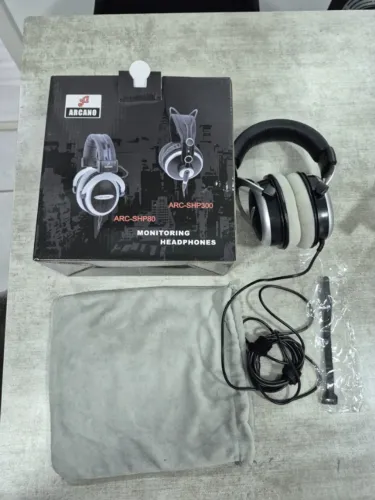 Fone Arcano ARC-SHP80 Over-Ear de Estúdio | Excelente Estado | Funcionando Perfeitamente